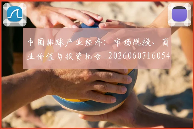 中国排球产业经济：市场规模、商业价值与投资机会_20260607160543